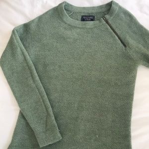 Abercrombie & Fitch Zipper Crew Pullover